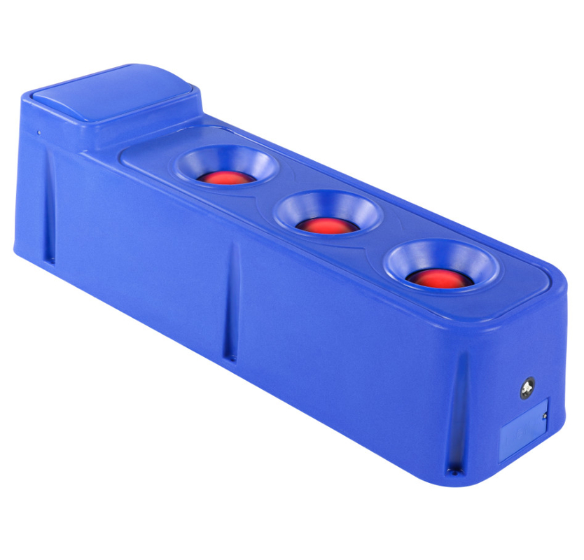 Agua automática de ganado azul LLDPE con control de temperatura incorporado para ganado bovino caballo oveja 100-120L/min tasa de flujo