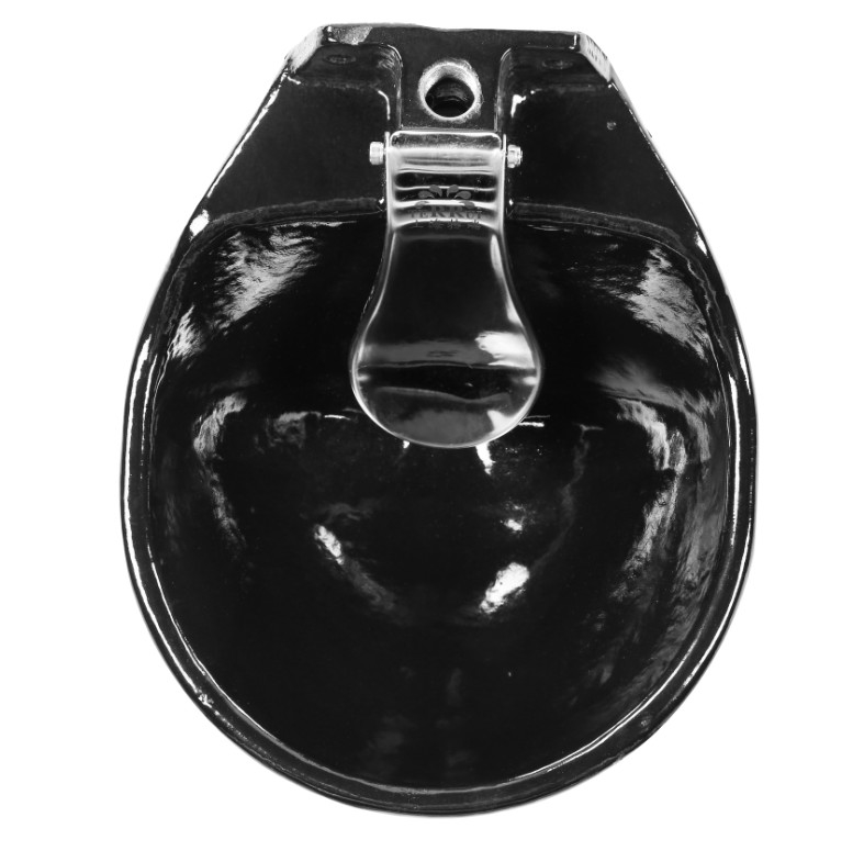 Un elegante recipiente de agua negra con una generosa capacidad de 1,7 litros y un peso de 4,7 kg