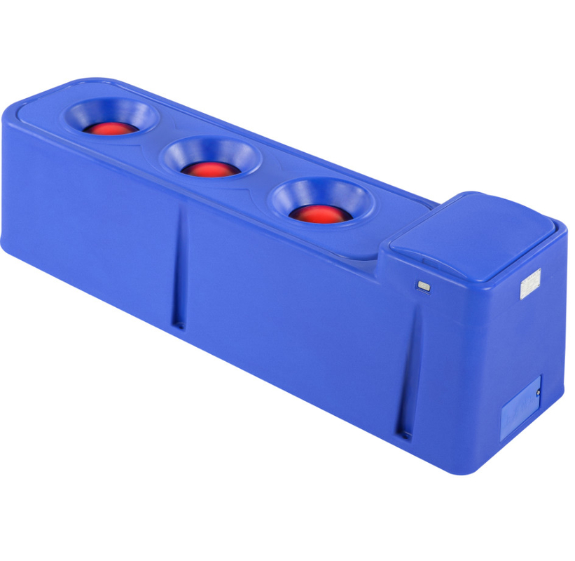 Cuenca de agua para ganado de gran capacidad con volumen de 140 litros y caudal de 100-120 litros/min