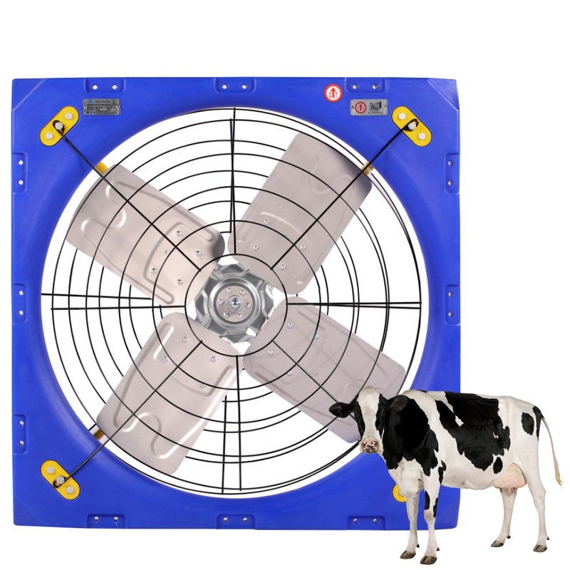 Ventilador de ventilación de ganado PE de doble capa de alta resistencia con 410W de circulación y 28273m3/h de flujo de aire