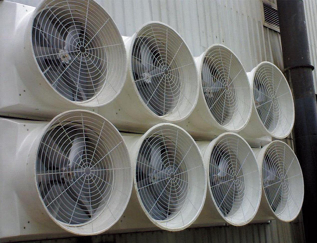 Velocidad variable 120cm FAN de escape refinado 56,4m3/h Volumen de aire 48000m3/h Capacidad de flujo de aire