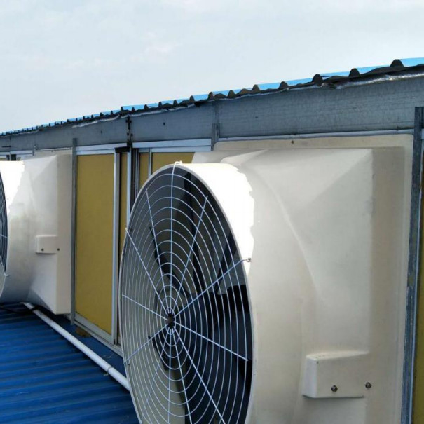 Velocidad variable 120cm FAN de escape refinado 56,4m3/h Volumen de aire 48000m3/h Capacidad de flujo de aire
