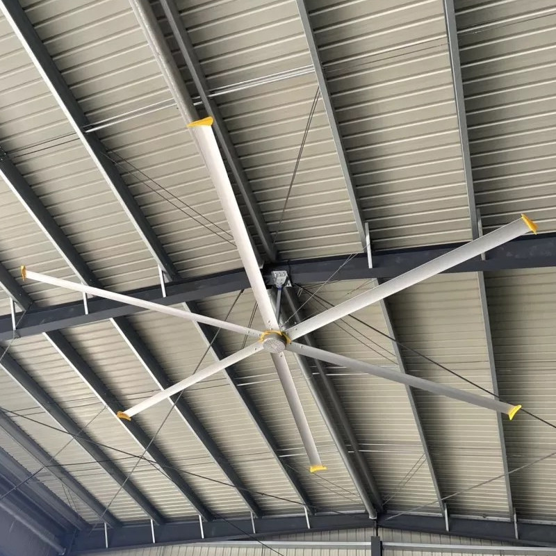 Ventilador de techo industrial de imán permanente con rotor externo IP55 con flujo de aire máximo 14300 m3/min