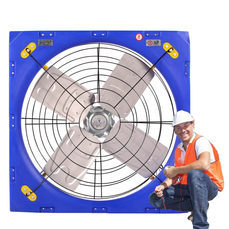 Flujo de aire Circulación Fan PE Marco de ganado Ventilación 38/0.96m Diámetro de la hoja 410w Potencia de entrada
