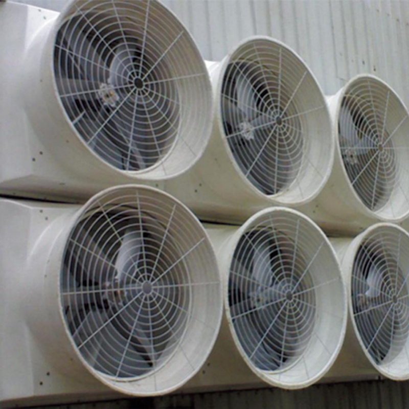 Ventilador de escape industrial con velocidad de rotación de 460 r/min para un flujo de aire óptimo y 850w de potencia