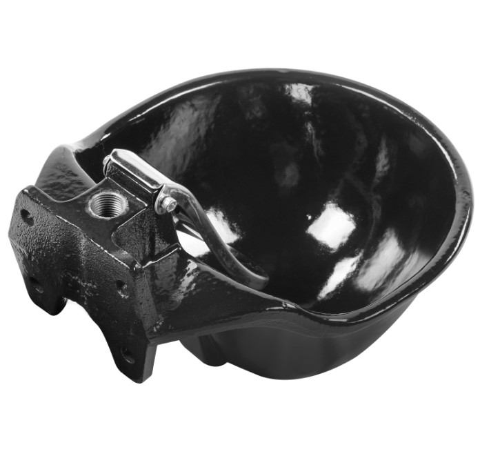 Cuenco de agua de ganado negro TRW017 Polietileno de uso pesado de control automático resistente a la corrosión