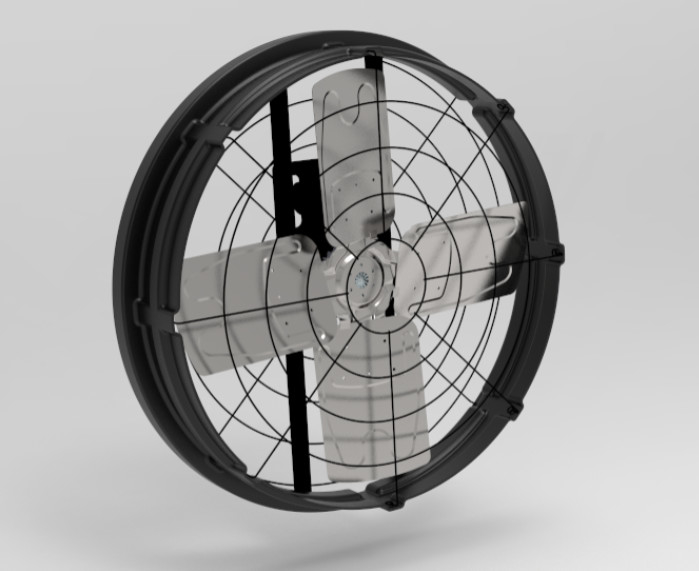 Ventiladores para graneros de ganado con ruido ≤ 69 dB 1115*1115*285mm Tamaño del marco y potencia de entrada de 410w