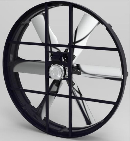 Ahorro de energía de humo de fuego ventilador de escape 183cm/72 pulgadas Diámetro de la hoja 380-480V Voltagem