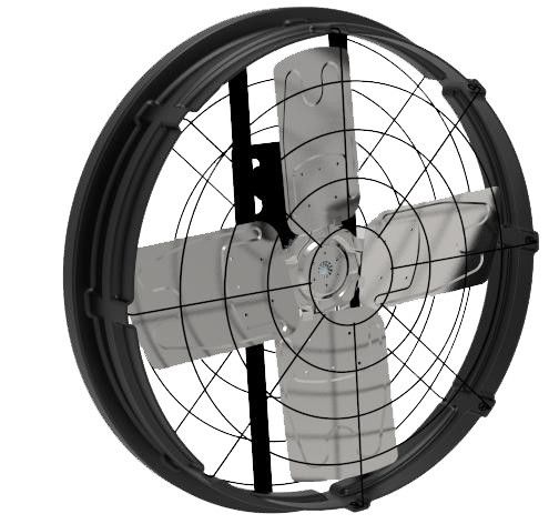 Ventilador industrial de accionamiento directo 500w Potencia de entrada para refrigeración industrial y flujo de aire
