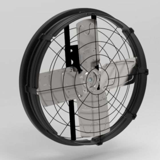 Ventilador de aves de corral potente y silencioso para el manejo de aves de corral Volumen de aire/W 81,4m3/h Ruido ≤ 69dB