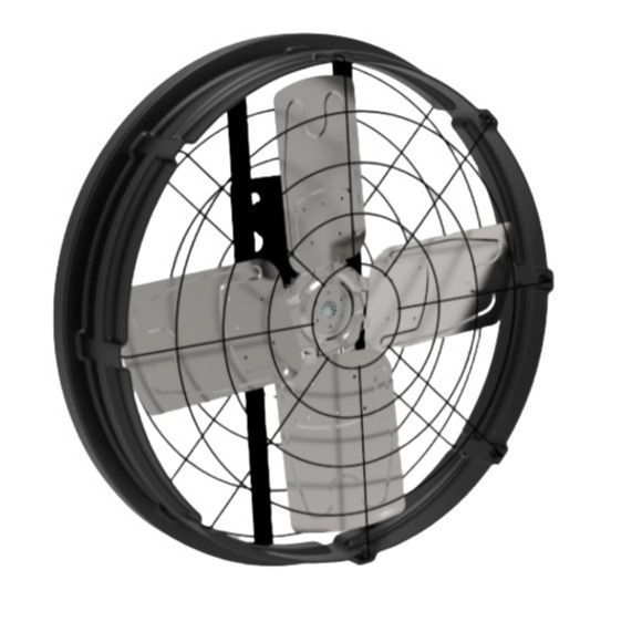 Ventiladores de ventilación de ganado de accionamiento directo con 81,4 m3/h Volumen y resistencia del aire Material de marco de PE de doble capa