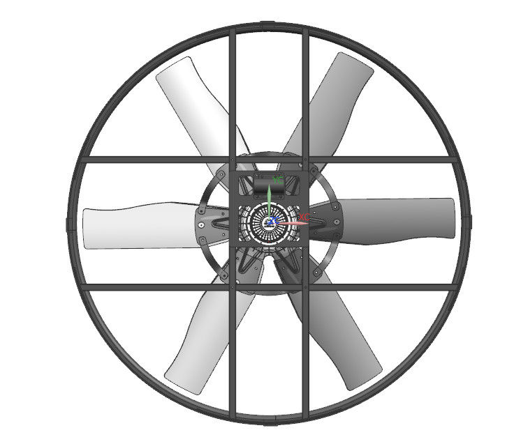 Ventiladores de ventilación para ganado con nivel de protección IP55 y ahorro de energía con motor CC sin escobillas de imán permanente de rotor externo