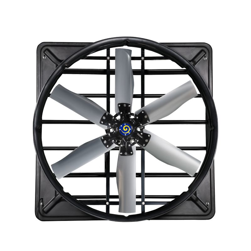 Ventiladores de ventilación para ganado con nivel de protección IP55, modo de accionamiento directo y 60 m3/h de volumen de aire/W