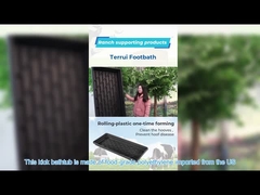 Color plástico resistente de Brown del envase de Footbath del ganado de LLDPE