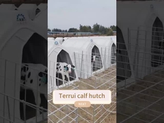 Habitaciones de ternera con ventilación ajustable, fáciles de limpiar, diseñadas para todas las condiciones climáticas