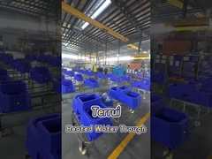 Agua automática de ganado azul con 120 litros / 31 gal por minuto y 3 juegos de discos de calefacción 220V300W