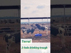 Capacidad de 85 litros Tanque de agua de polietileno pesado para ganado con caudal