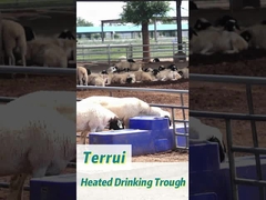Resistente a la corrosión 85L Tanque de agua de plástico azul para el ganado