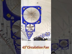 Potente ventilador industrial con velocidad de rotación de 610 RPM 40700m3/h Flujo de aire