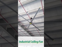Ventilador de techo industrial de aleación de 6pcs con 14300m3/min Flujo de aire para taller IP55