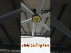 Ventilador de techo industrial con motor EC sin escobillas y 7300 mm de diámetro