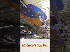 Ventilador industrial de 345 RPM con motor de 2000w/2.7hp