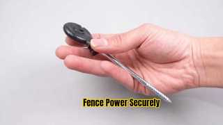 Instalación de aisladores atornillables de alto rendimiento para la cerca de su granja