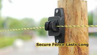 Compuestos de plástico no conductor, estos aisladores están diseñados para durar en entornos agrícolas difíciles.